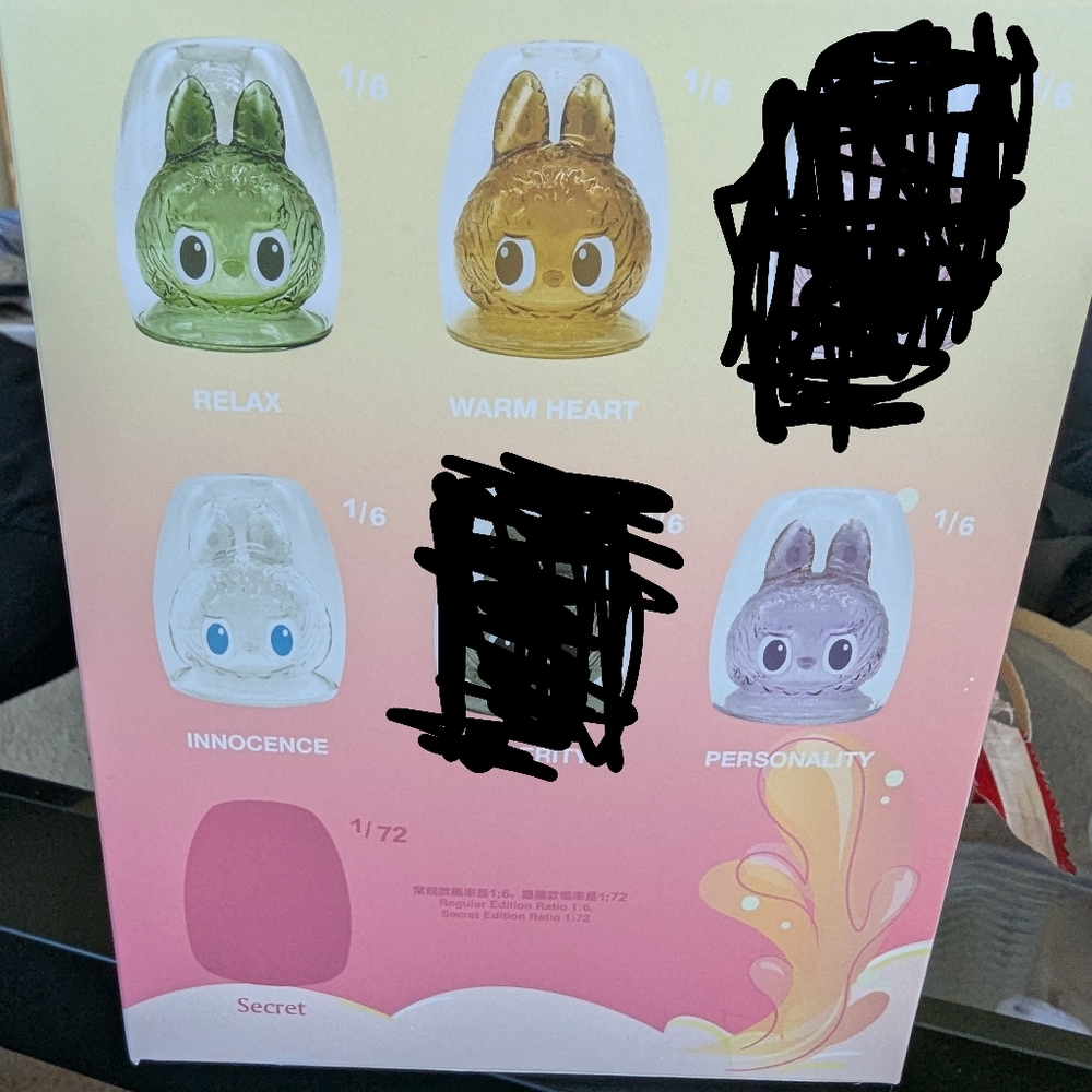 4 Labubu -The Monsters Cheers Series double Walled Blind Boxes